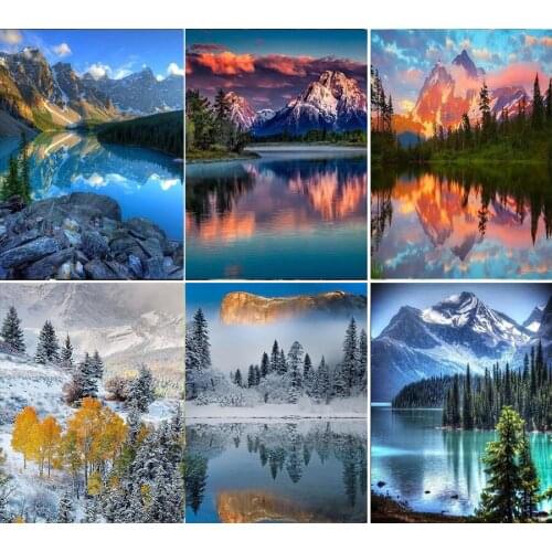 DIY 5D Diamond Painting Landscape winter Waterfall Full Diamond Embroidery Square Pictures Of Rhinestones Home Decoration TY971