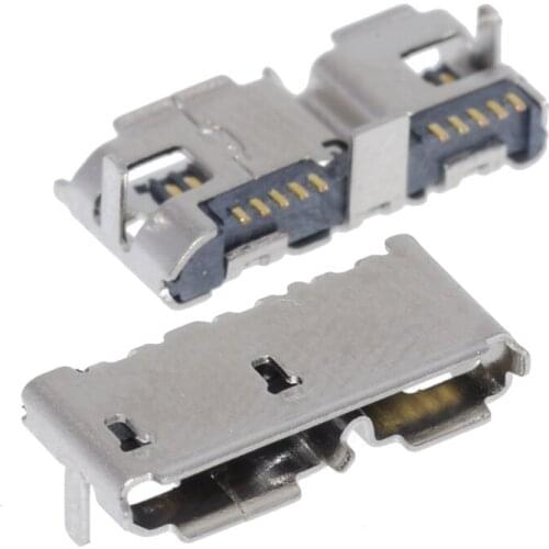Free shipping 100PCS Micro USB 3.0 B Type SMT Female Socket Connector for Hard Disk Drives Data Interface