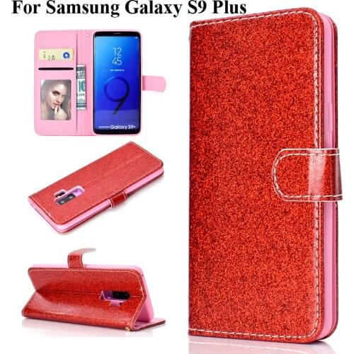Wallet Cover for Samsung Galaxy S9 Plus With Window Photo Holder Hand String Stand Case for Samsung S9Plus GalaxyS9+ Phone Shell