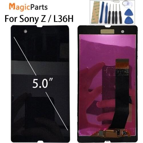 Display For SONY Xperia Z LCD Touch Screen With tools For SONY Xperia Z Display Replacment L36H C6603 C6602 C6606