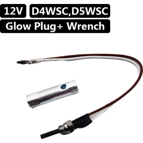 Caravan Truck Cabin Diesel Parking Car Heater Glow Plug Pin 252106011000 + Wrench For Eberspacher Hydronic D3WZ D4WSC,D5WSC 12V