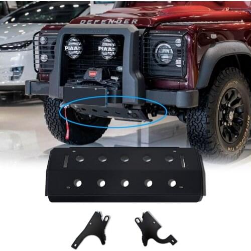 Offroad Auto Parts Front Bumper Lower Aluminum Alloy Front Skid Plate fit for Land Rover Defender 90 110 130