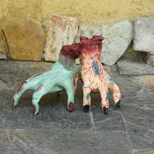 Zombie Severed Hand Electric Toy Halloween Horror Toy Will Crawl Hand Secret Room Haunted House Family Halloween Tricky Props