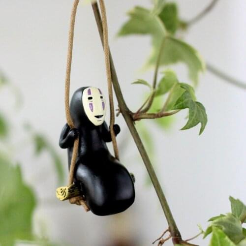 Studio Ghibli Spirited Away No Face Man Figures Toys DIY Decor Miyazaki Hayao Swing No Face Man Action Figure Model Toy Figures