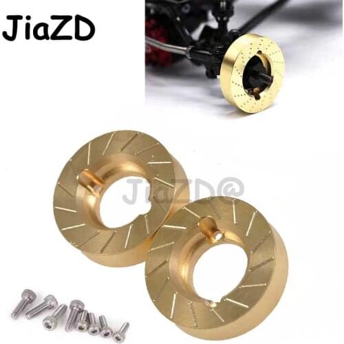 JiaZD Heavy Metal Internal Wheel Weights Turning Copper Counterweight For Axial SCX10 II 90046 90047 1/10 RC Car KB09