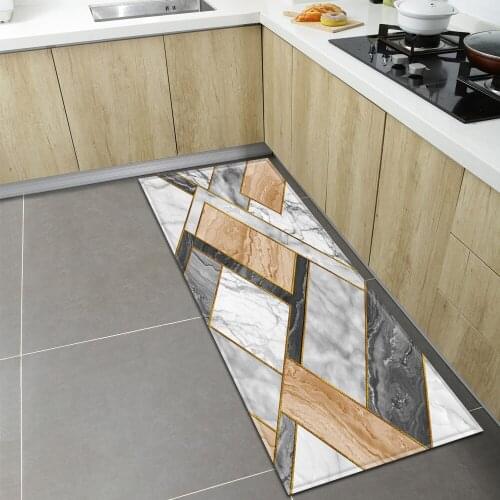 Nordic Kitchen Carpet Home Entrance Doormat Bedroom Bedside Living Room Decoration Rug Hallway Balcony Bath Anti-Slip Floor Mat