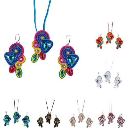 KPacT Handmade Bohemian Vintage Tassel Ethnic Ethnic Women Crystal Decoration Stones Wood Pendant Necklace For Women Jewelry