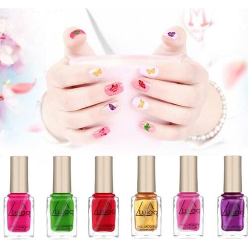 LULAA 12 Colors Nail Polish Printing Varnish Nail Polish Professional Nail Art Painting Flower Nail Polish Glue Nail Art TSLM2