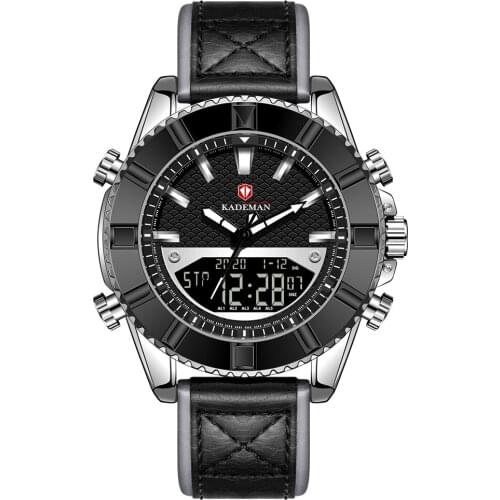 KADEMAN 9069 Brand Retro Men Sports Watch Multi-function Alarm Clock Outdoor Waterproof Fbelt Watch