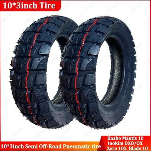 10*3inch Off-Road Pneumatic Tire Suit for Zero 10X Kaabo Mantis 10 Blade 10 Inokim OXO Electric Scooter