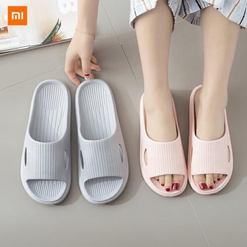 2021 New Xiaomi summer home slippers soft bottom couple men and women non-slip home bathroom sandals for couple