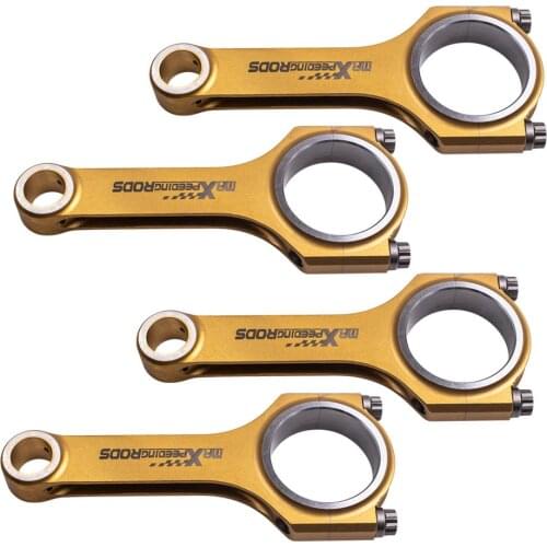 Titanize H Beam Connecting Rods For Subaru Legacy EJ20 EJ25 WRX STi 130.5mm Conrod Hi Performance Connect Rods Bielle 800+HP