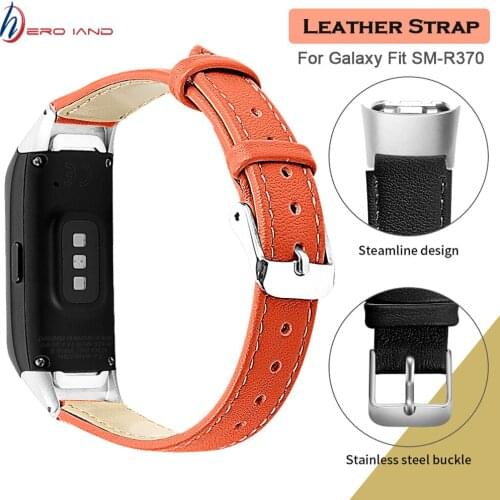 Replacement Leather Wrist Watch Band Strap for Samsung Galaxy Fit SM-R370 Watchband Wrist Strap Smart Watch Bracelet