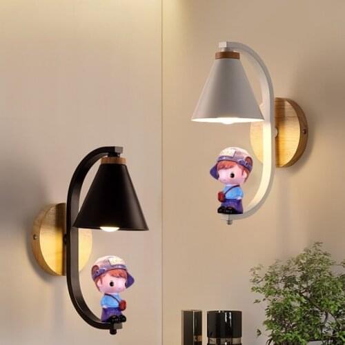 LED 7W Bedroom Bedside Lamp Wall Lamp Creative Cartoon Living Room Childrens Room Aisle Staircase Corridor Decorative Lighting