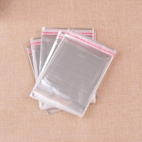 Thick WholeSale 11x11cm+2cm 1000pcs Self Adhesive Seal OPP bag clear plastic poly pouch with self-sealed gift Jewelry package