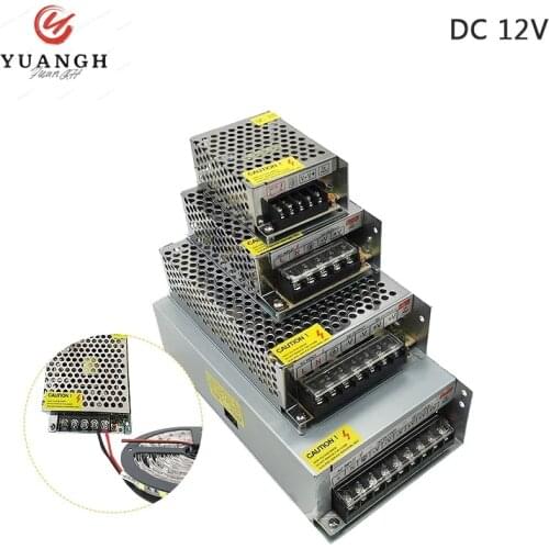 Lighting Transformers AC 110V 220V to DC12V Power Supply Adapter 5A 10A 15A 20A LED Strip Switch Driver