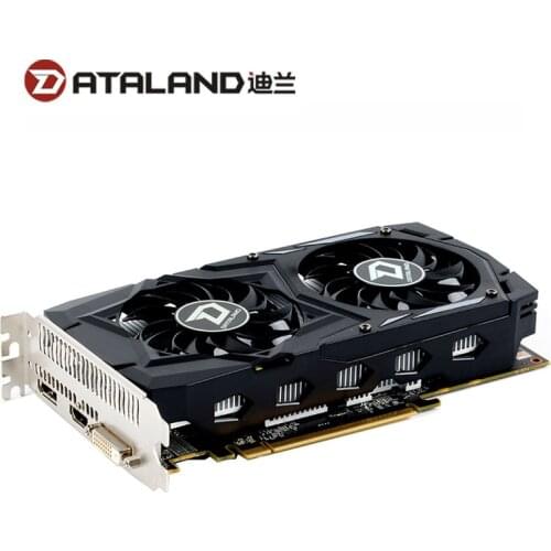 DATALAND RX 460 2GB Video Card GPU For AMD Radeon RX460 2G Graphics Cards DVI Core 1212MHz Video Memory 7000MHz Game Map Used