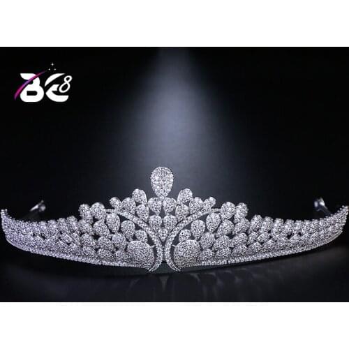 Be 8 Hot Sale Bridal Fashion Jewelry Crystal Tiaras and Crowns Women Hair Jewelry Wedding Accessories H048