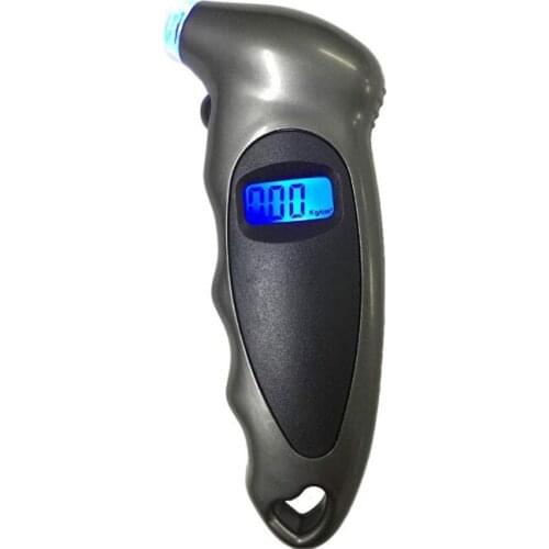 1*Gray High Precision Electronic Digital Tire Pressure Gauge Portable Vehicle Car Tire Pressure Gauge Mini Digital Measuring