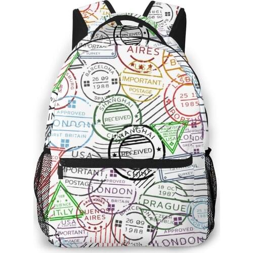 2021 Backpack Women Shoulder Bag Retro Postal Fashion School Bag For Teenage Girl Backpacks Travel Bag