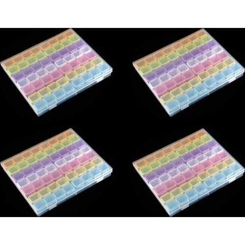 28/56/224 Slot Diamond Painting Storage Organizer Boxes Sticker Tool Embroidery Accessories Bead Organizer Case Holder Container