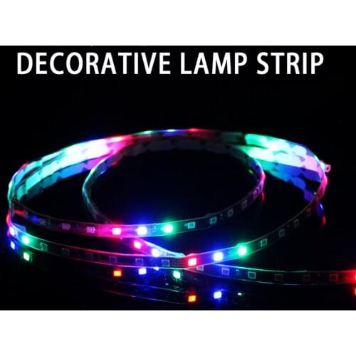 120X0.5CM Magic Colorful Flashing Lights 2835 SMD Lamp Beads Waterproof LED Strip Lights 12V Underbody Lights For Motorcycle