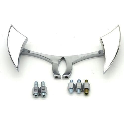 Alumium Alloy Motorcycle Rear View Mirror 8 10mm Side Mirror Chrome Color For Honda MSX125 PCX CB1100RS NC750X CB300R CB650F