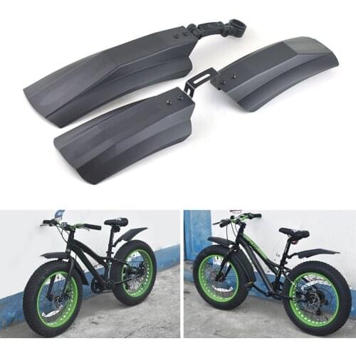 2pcs Winter Outdoor Folding Bicycle Mud Guard Snow Bicycle Mudguard Fat Bike Fender Fatbike Mtb Bike Cycling Fenders Parts