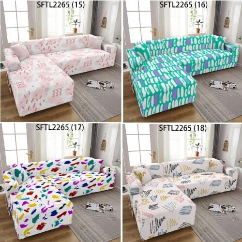 Color printing Cushion cover sofa covers for living room Sofa chaise cover lounge Puff seat Covers for sofas Sofa cover Plaid