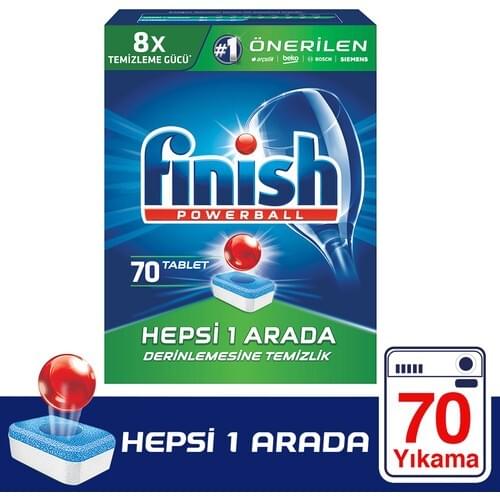 Finish All In One 70 Tablet Dishwasher Detergent