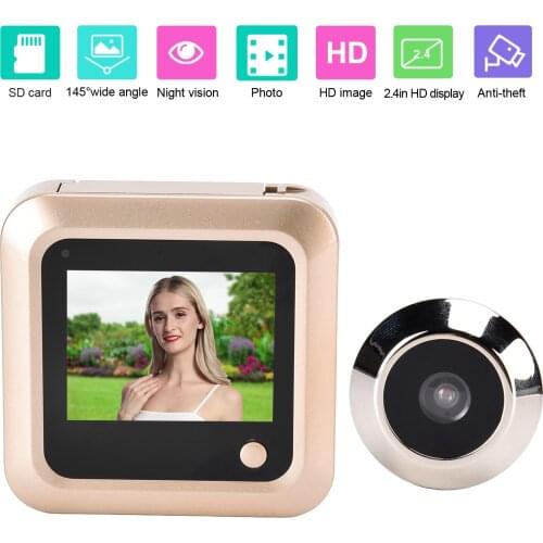 2.4 inch Digital Door Camera Doorbell LCD Color Screen 145 Degree Peephole Viewer Camera Eye Doorbell 240*320 Outdoor Door Bell