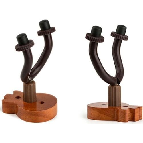 2pcs Wood Guitar Wall Mount Hanger Holder Bracket Hook Holder Stand for Electric Acoustic Classical Guitar Bass Ukulele Violin