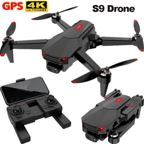 S9 RC Drone Brushless GPS Aircraft Aerial Photography Quadcopter Electronic Anti-shake EIS Helicopter 4K HD Dual Camera UAV Toys