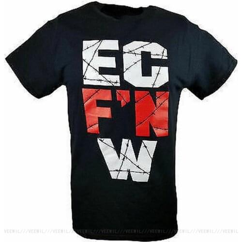 EC F'N W Extreme Championship Wrestling ECW Mens T-Shirt Funny O Neck Tops Tee Shirt