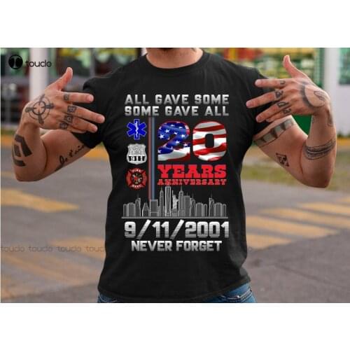 New Never Forget 9/11 20Th Anniversary Patriot Day 2021 T-Shirt Women Men Shirts