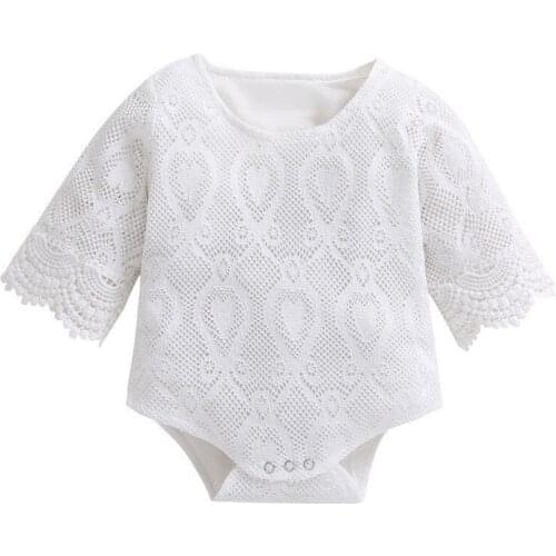 Baby Girls Jumpsuit Newborn Long Sleeve Lace Fashion Romper Infant Clothes