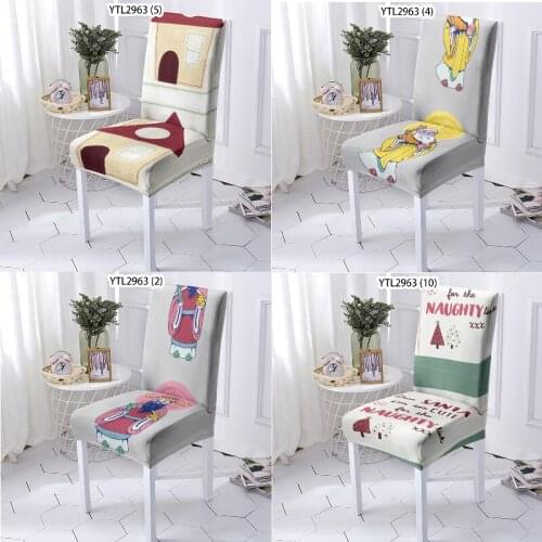 Chinese style cartoon character Computer chair Chair cover chair cover Seat covers Computer armchair dining chairs bar chair