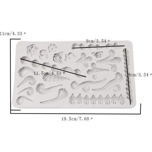 Lace Cake Silicone Embossing Mat Texture Fondant Impression Lace Mat Decorating Mold Gumpaste Cupcake Topper Candy Baking Mould