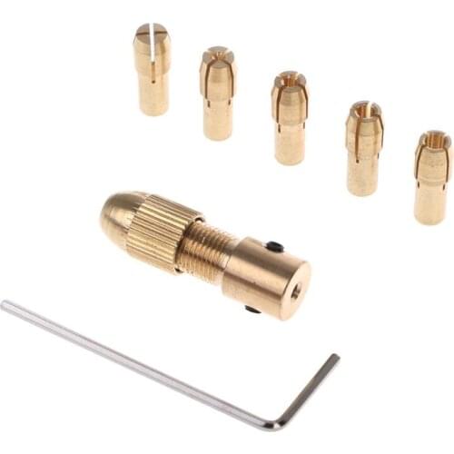 7Pcs/Set 2/2.35/4.05/5.05mm Electric Motor Shaft Mini Chuck Fixture Clamp 0.5-3.0mm Small To Drill Bit Micro Chuck Fixing Device