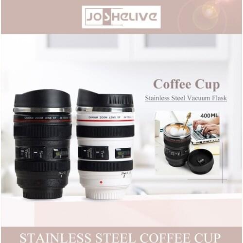 400ml Stainless Steel Liner Fifth Generation Lens Cup Multifunctional Coffee Cup Non-slip Insulation Cup Camera Stirring Coffee