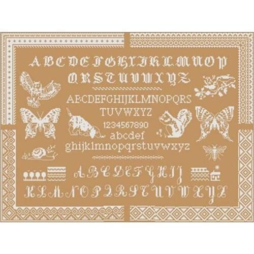 Monochrome lace animal paradise Counted Cross Stitch 11CT 14CT 18CT DIY Cross Stitch Kits Embroidery Needlework Sets home decor