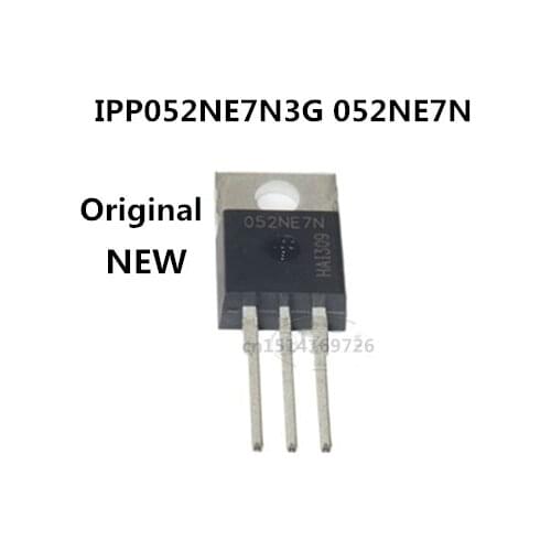 Original New / 5pcs / IPP052NE7N3G 052NE7N TO-220 75V 80A