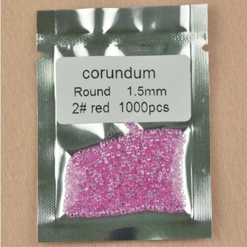 Sale 0.9~4mm 2# Light Pink Rose Red Rubys Stone Round Shape Loose Beads Lab Made Corundum Synthetic Gems For Jewelry Wax Setting