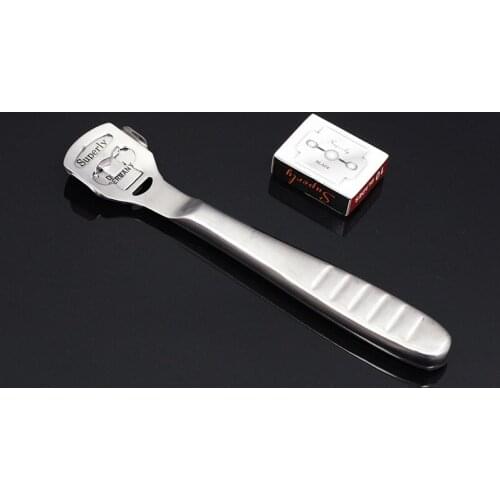 Leather Cutting Tool Skiving Kits Leathercraft Tools Skiver Peeler Thinning Shovel DIY Leather Knife with 10 Blades