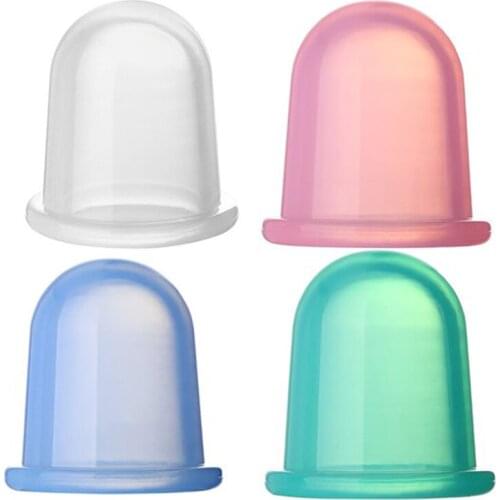 1pcs Silicone Jar Vacuum Cuppings Cans for Body Back Body Massage Suction Cup Therapy Cans Anti Cellulite Cups Set Health Care