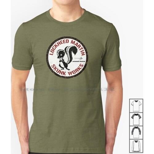 Skunk Works-Adp Patch-Grunge Style T Shirt 100% Cotton Pzd Pzd501 Blackbird Skunkworks Skunk Works Sr 71 Strategic