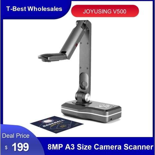 JOYUSING V500 Document Book Camera Scanner Auto Focus USB Plug&Play 8MP A3 Scanning Size USB Compatible with Mac Windows Chrome