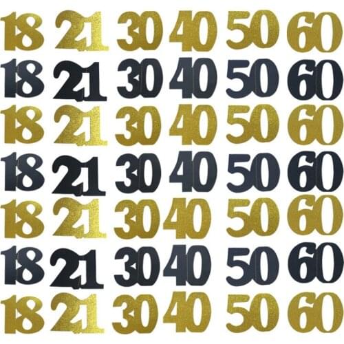 JQSYRISE 1Set 18 21 30 40 50 60 Year Old Hanging Ornaments Happy Birthday Party Decoration Anniversary Adult Birthday Supplies