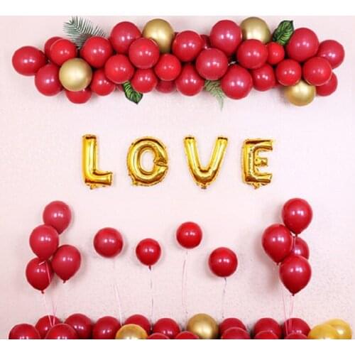 Supplies Air Arch Party Happy Accessories Balloons Inflatable Engagement 1st Birthday Metallized Wedding Balls Decoration Reveal