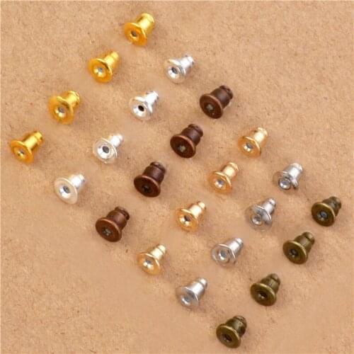 High Quality Alloy/Plastic Earring Backs Bullet Stoppers Earnuts Earring Plugs/blocked Jewelry Finding DIY Accessories